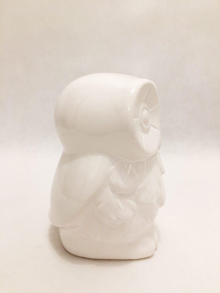 White Porcelain Owl Ornament 1