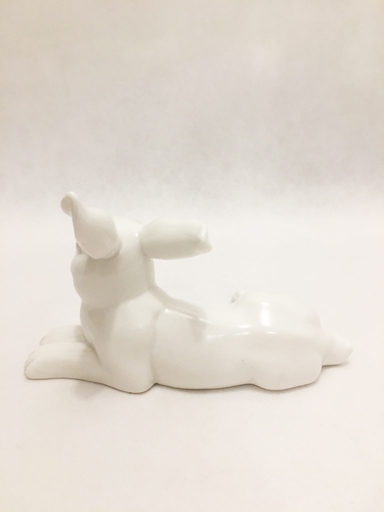 White Porcelain Hare Ornament