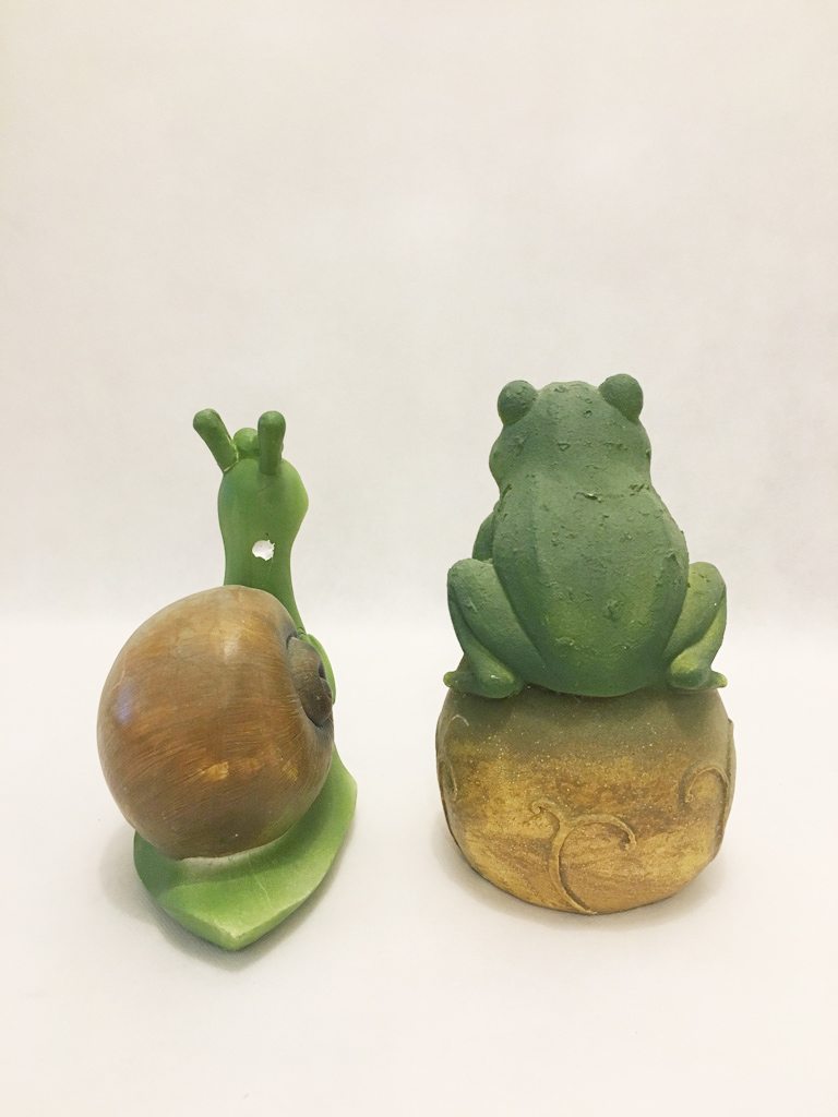 Snail and Frog Garden Ornaments